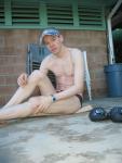 Stretching in a speedo