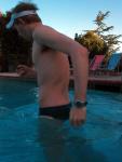 Calvin Klein speedo - morning at the pool