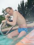 blue Speedo with fashion splash pattern