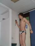 Checking himself out
