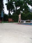 About to dive in with a new suit