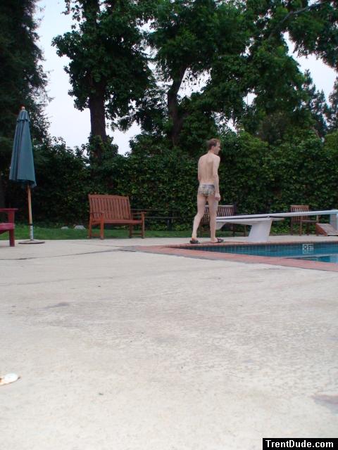About to dive in with a new suit