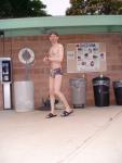 Not many lifeguards wear designer speedos