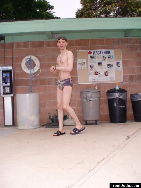 Not many lifeguards wear designer speedos