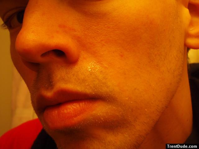 a bit of sweat