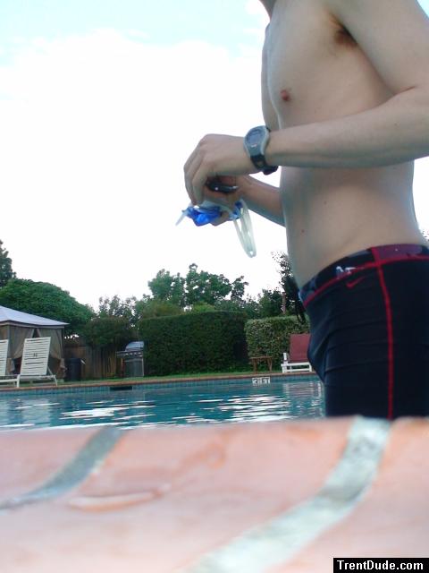 closeup Nike Swim Aquaburst Jammer - Varsity Red - 34