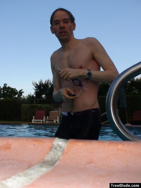 after a warm-up Nike Swim Aquaburst Jammer - Varsity Red - 34