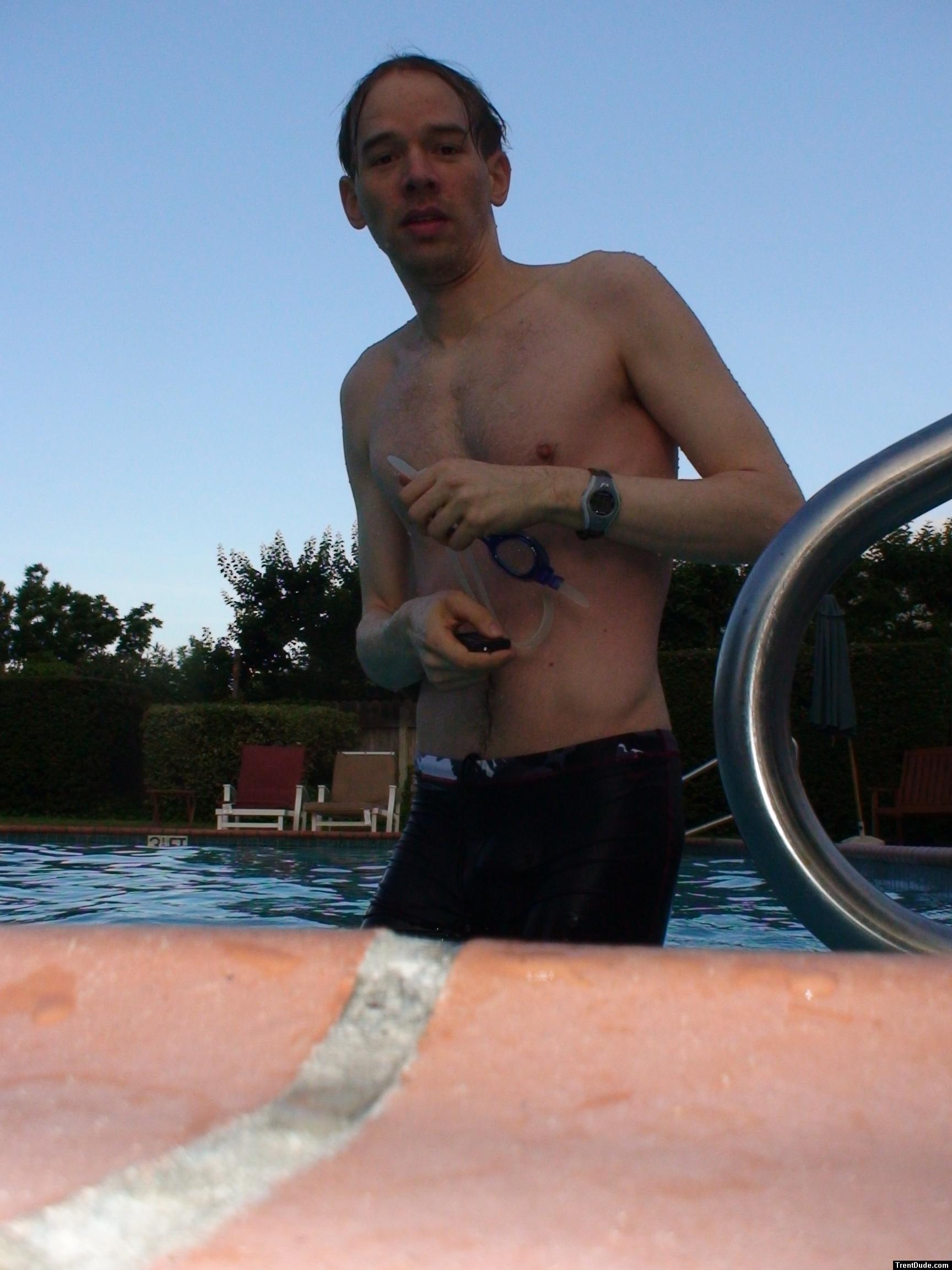 after a warm-up Nike Swim Aquaburst Jammer - Varsity Red - 34