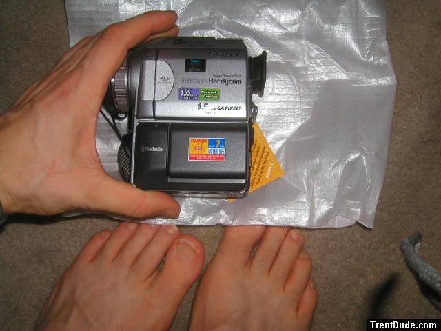 a new camera and feet