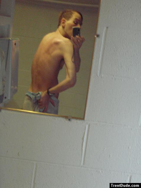 at the swimming pool in a towel (back)