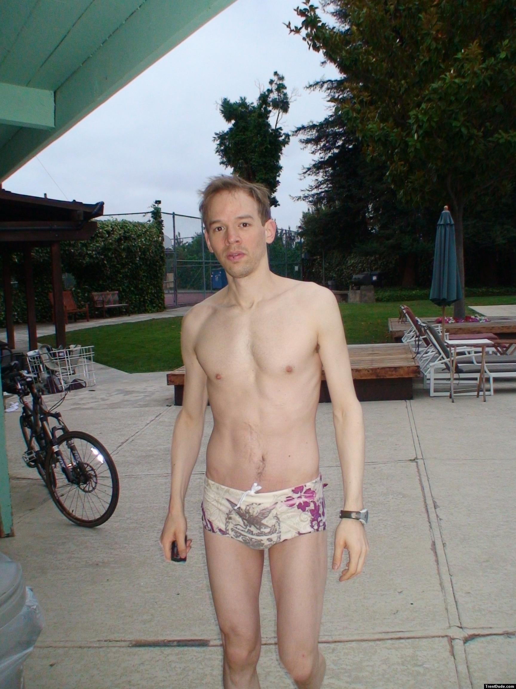 Mexicano swim brief from Ami Sanzuri.com, and quiksilver sweat shirt