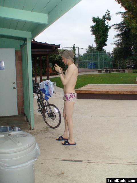 uploading the new swim photos to the web site (Mexicano swim brief from Ami Sanzuri.com, Outdoor Research Sun hat, Nike Slippers