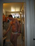 Chest hair, jockey underwear