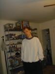 White sweat shirt