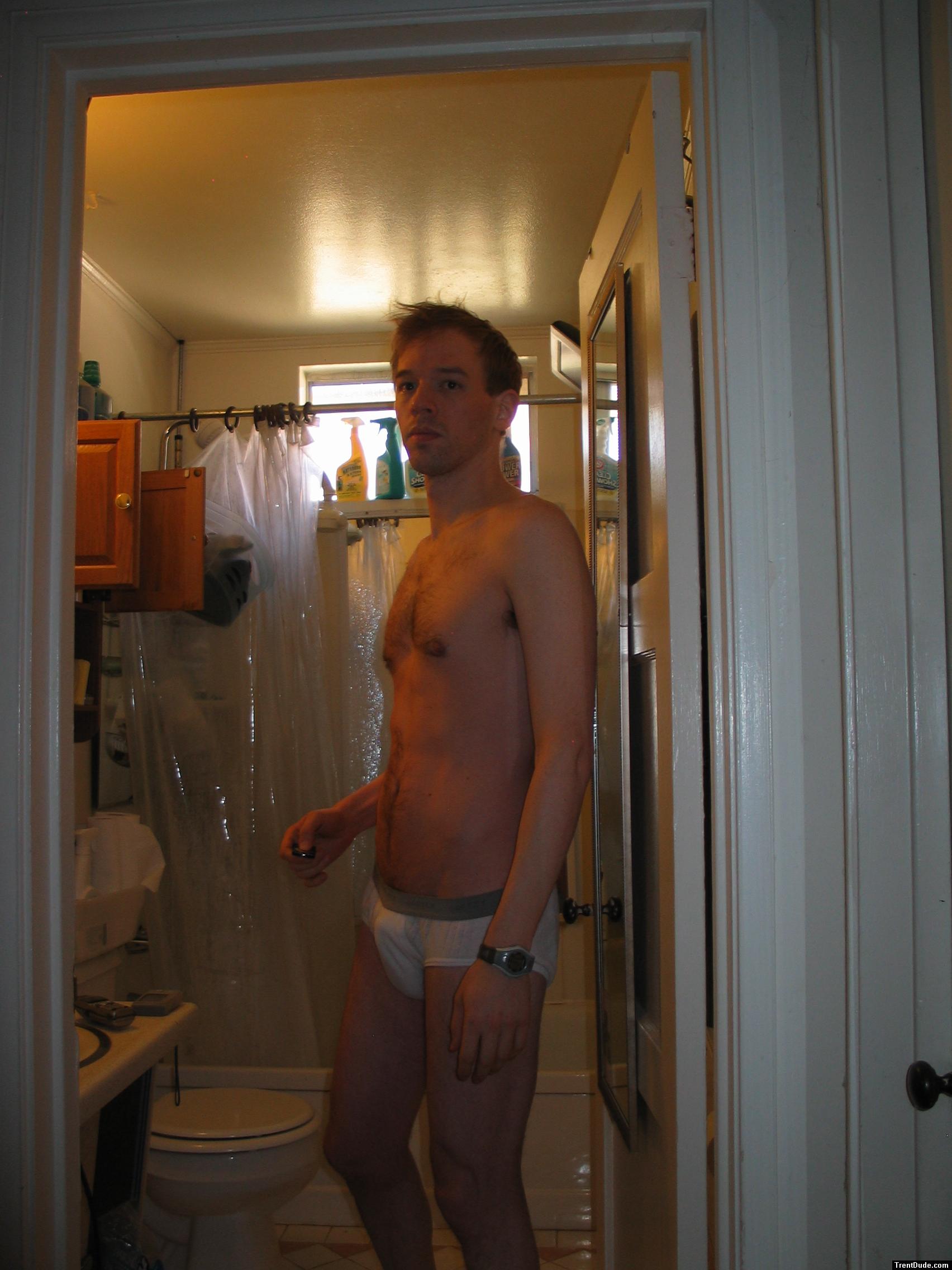 Chest hair, jockey underwear