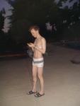 Speedo White Square Leg