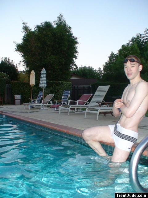 swimmer in a white square leg speedo (best) (slim)