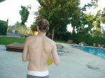 checking out the tennis court