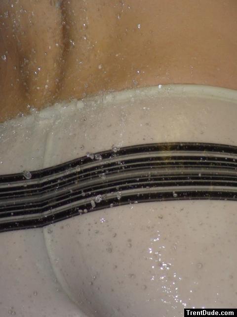 white square leg swim brief close up (rear)