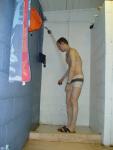 Getting showered