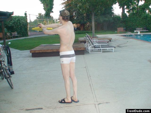 white Speedo Engineered Stripe Square Cut suit