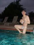 Only brave enough to go to the pool in a white Speedo before sunrise
