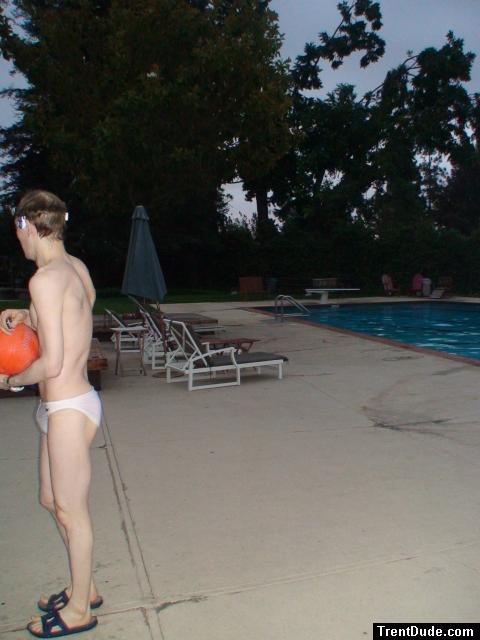 Not sure where to play basketball with a white speedo