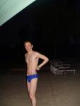 Before an early morning swim - Speedo Fastskin Royal Blue brief from speedousa.com