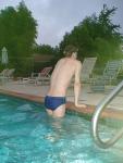 Swimmer in Speedo Fastskin Royal Blue brief from speedousa.com (rear)