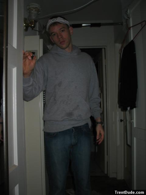 Jeans and grey sweats