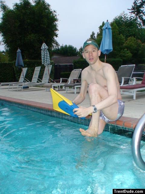 putting on a flipper