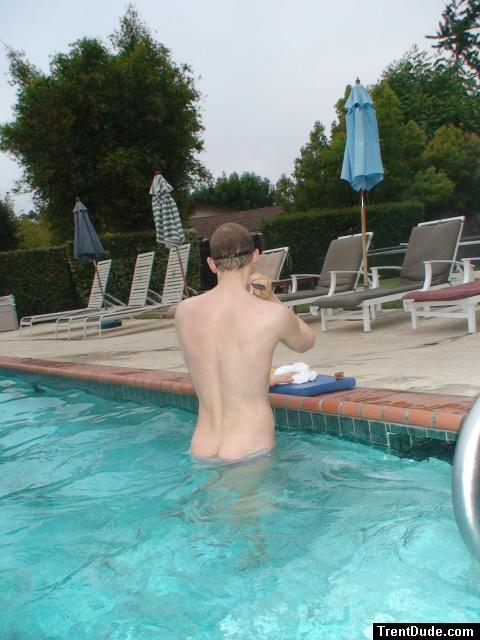 The suit is too big to swim fast in