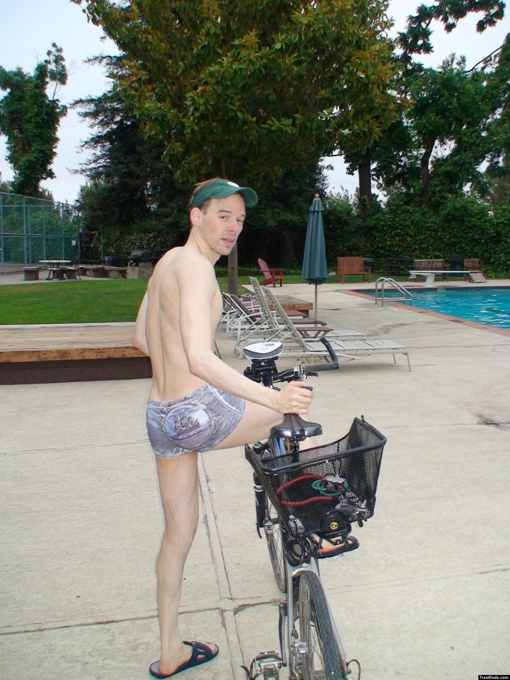 Pirates swimsuit by designer Ami Sanzuri, and Specialized bike