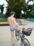 Pirates swimsuit by designer Ami Sanzuri, and Specialized bike