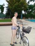 Pirates swimsuit by designer Ami Sanzuri, and Specialized bike
