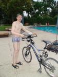 Pirates swimsuit by designer Ami Sanzuri, and Specialized bike