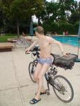 Pirates swimsuit by designer Ami Sanzuri, and Specialized bike