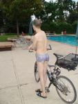 Pirates swimsuit by designer Ami Sanzuri, and Specialized bike