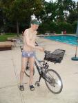 Pirates swimsuit by designer Ami Sanzuri, and Specialized bike