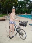 Pirates swimsuit by designer Ami Sanzuri, and Specialized bike