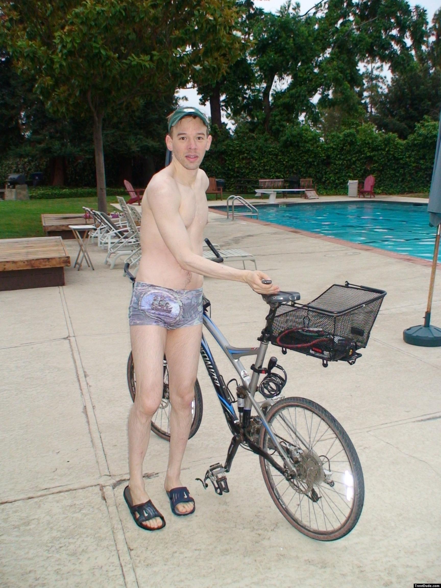 Pirates swimsuit by designer Ami Sanzuri, and Specialized bike