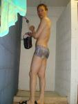 showering after a swim