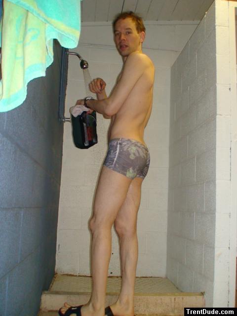 showering after a swim