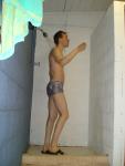 showering after a swim