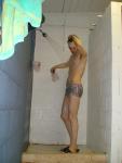 showering after a swim