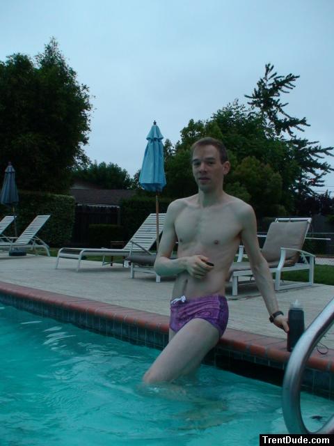 Ami Sanzuri Swimwear Square Cut Trunk (MCMX Purple Size Medium)