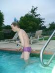 after swimming in a Ami Sanzuri Swimwear Square Cut Trunk (MCMX Purple Size Medium)