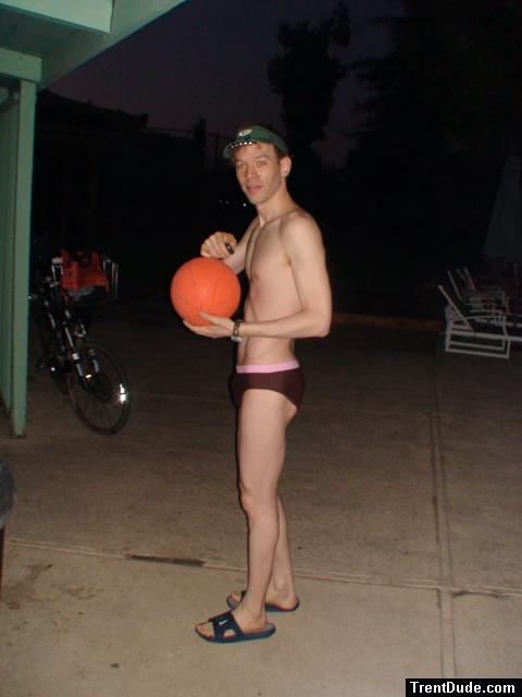 Basketball and Ami Sanzuri brief, and visor with LED lights