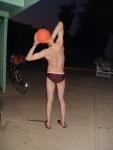 Basketball and Ami Sanzuri brief (rear)