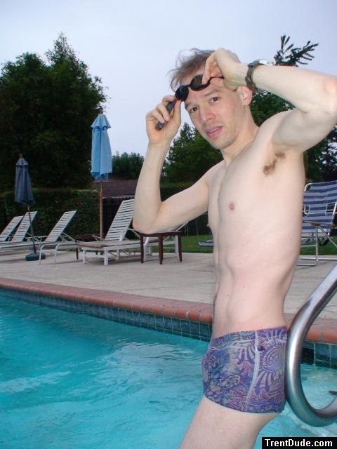 psychedelic square-cut swimsuit  from Ami Sanzuri